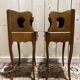 Pair of Louis XV style cherrywood bedside tables