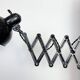 Black Industrial Bauhaus Scissor Wall Lamp from Kaiser Idell, 1930s