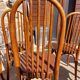6 Baumann chairs in wood and imitation leather