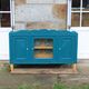 Renovated antique sideboard – Petrol blue V33 – Vintage / Art Deco style