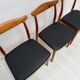 Chaises de salle à manger en teck danois des années 1960 modèle 112 par Erik Wørts pour Vamo Sønderborg – ensemble de 6