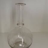 Cut crystal round carafe antique