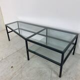 Steel and glass side table by Bas van Pelt for Janni van Pelt 1960s