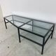 Steel and glass side table by Bas van Pelt for Janni van Pelt 1960s
