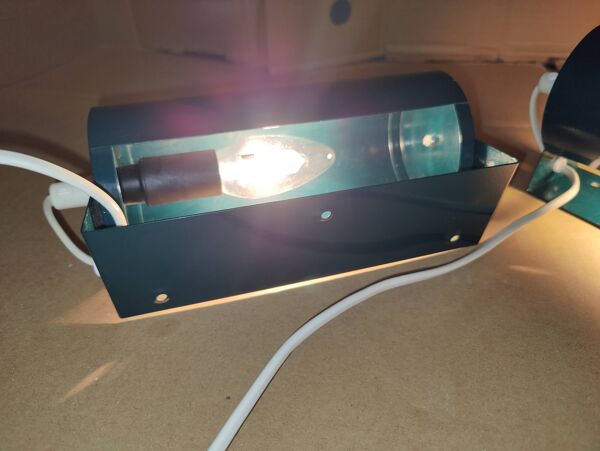 Paire d'appliques Ikea à rouleau vertes Lod type v413