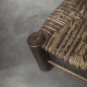Chaise enfant 1960 chêne et osier