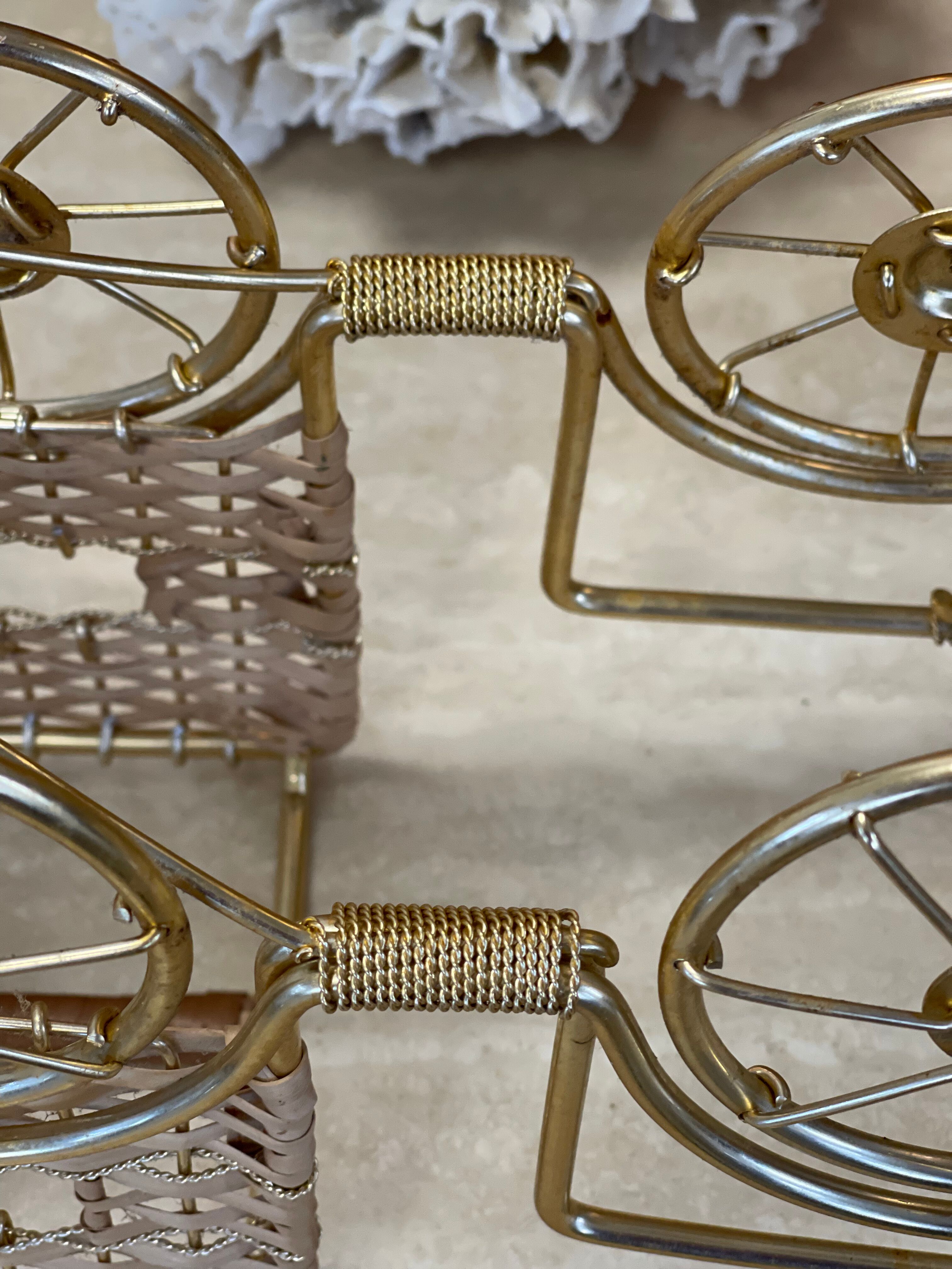 Wicker bottle holder 1970
