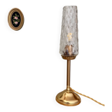 Vintage glass globe table lamp