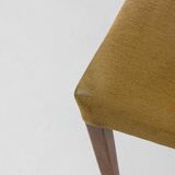 Lot de 6 chaises de salle à manger minimalistes en teck, Belgique années 1960