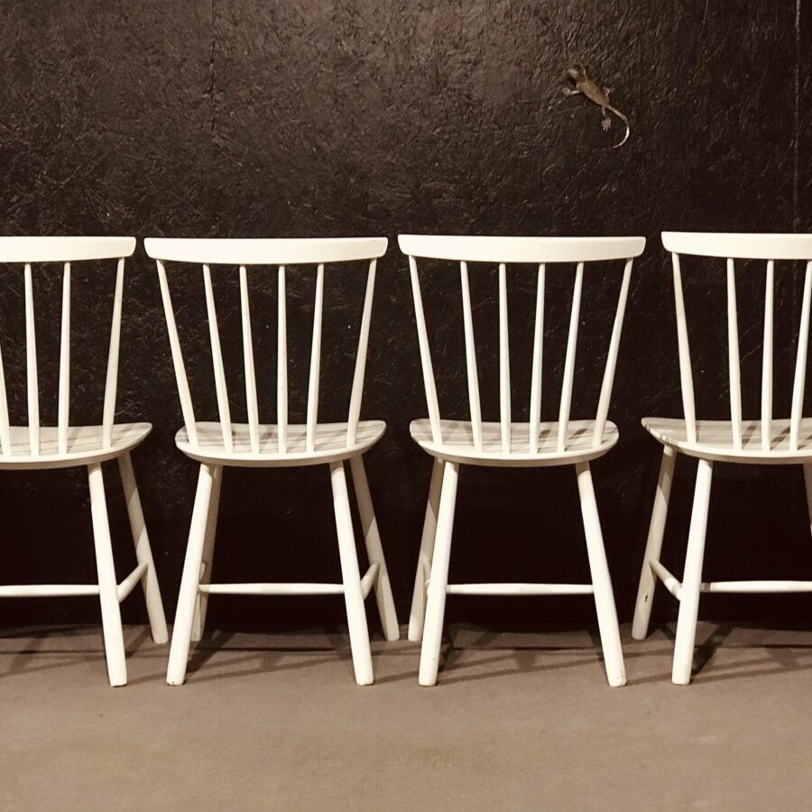 Set de 4 chaises Farstrup blanches