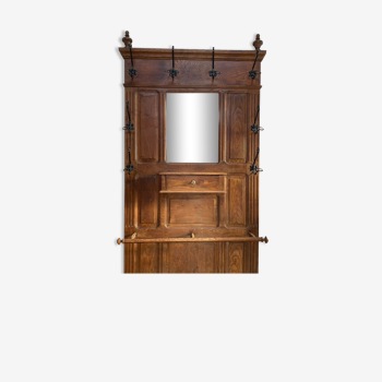 Old entrance cloakroom solid wood