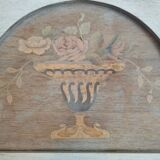 Old wardrobe all solid oak and marquetry