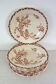 11 Gien plates in the Cactus pattern from around 1900.