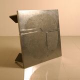 Sculptural coffee table in wood and steel by Heinz Lilienthal 60s