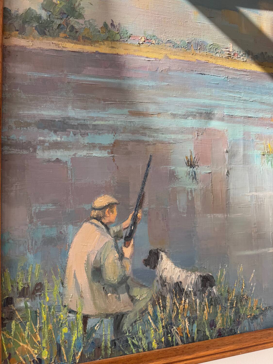 Tableau scène de chasse suzette mezie