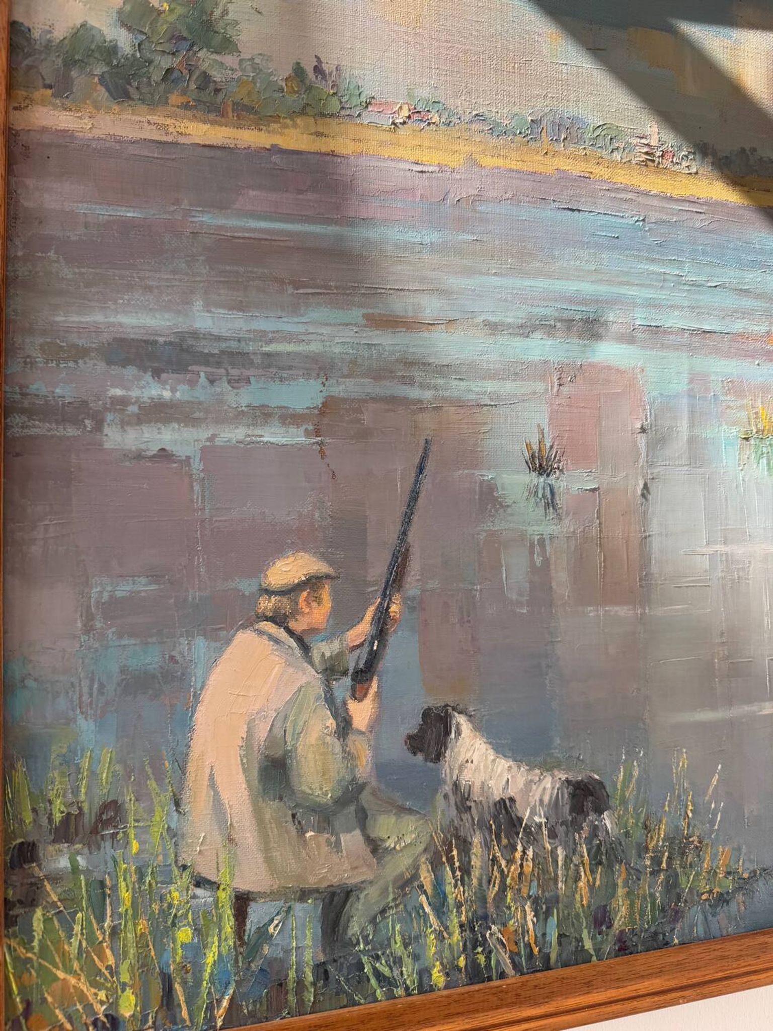Tableau scène de chasse suzette mezie