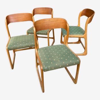 4 chaises traîneau Baumann