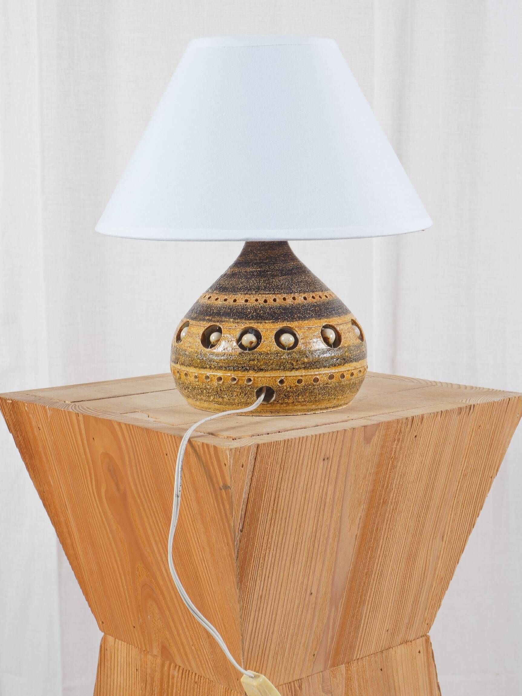 Georges PELLETIER - Vintage ceramic lamp, circa 1960