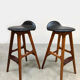 Rare Danish vintage design stools Erik Buch OD 61 Møbler