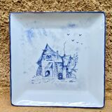 Deep porcelain plate