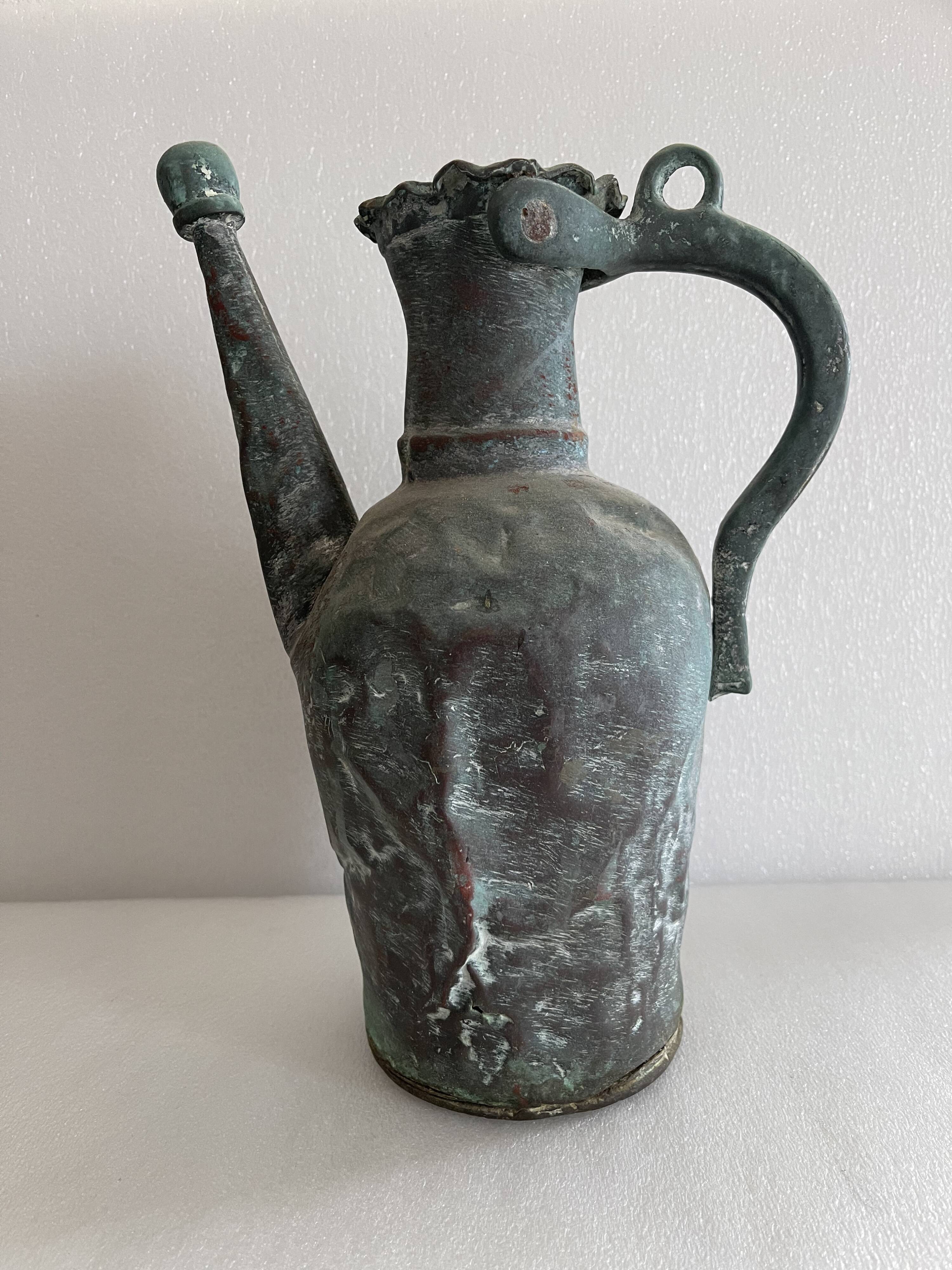 Tinned copper slave gargoulette XVII or XVIII slavery triangular trade