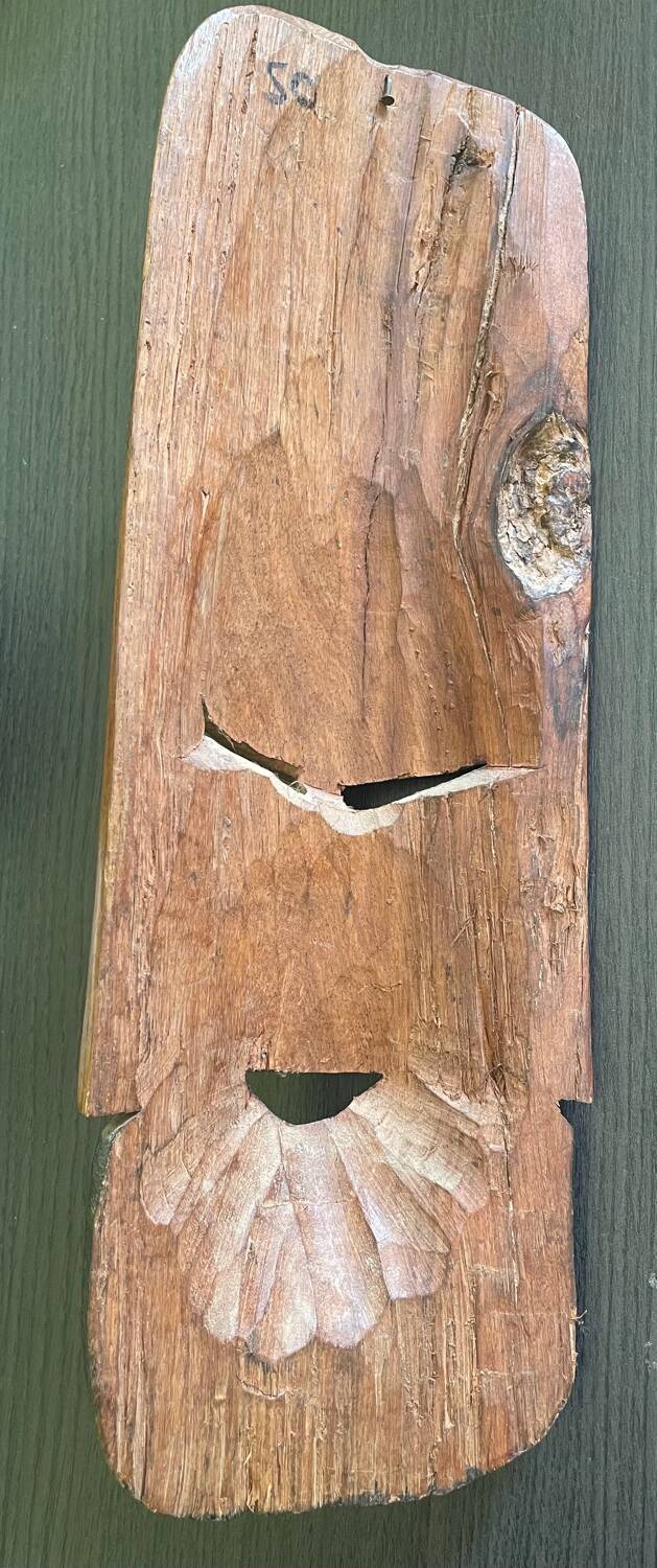 Handmade wooden African mask