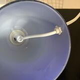 Pair vintage opaline diabolo lamps