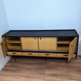 Vintage Scandinavian wooden sideboard