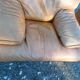 Paire de Fauteuils Vintage en Skai Marron Clair