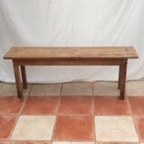 Light wood farmhouse bench around the years 1960-1970 dimension: height -44.5cm- width -103cm-