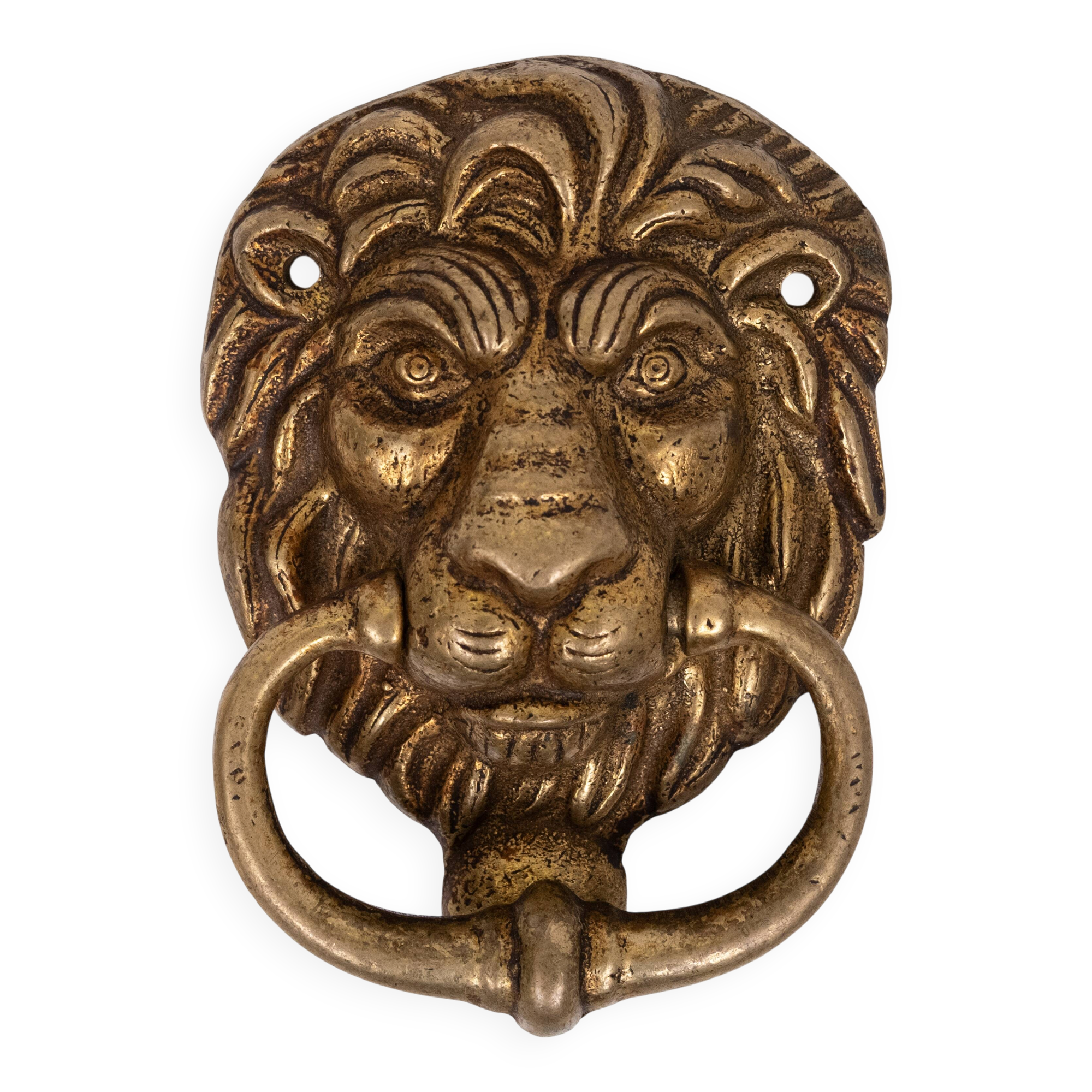 Dutch Bronze Lions Head Door Knocker
