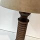 Vintage lamp feet in solid oak turned