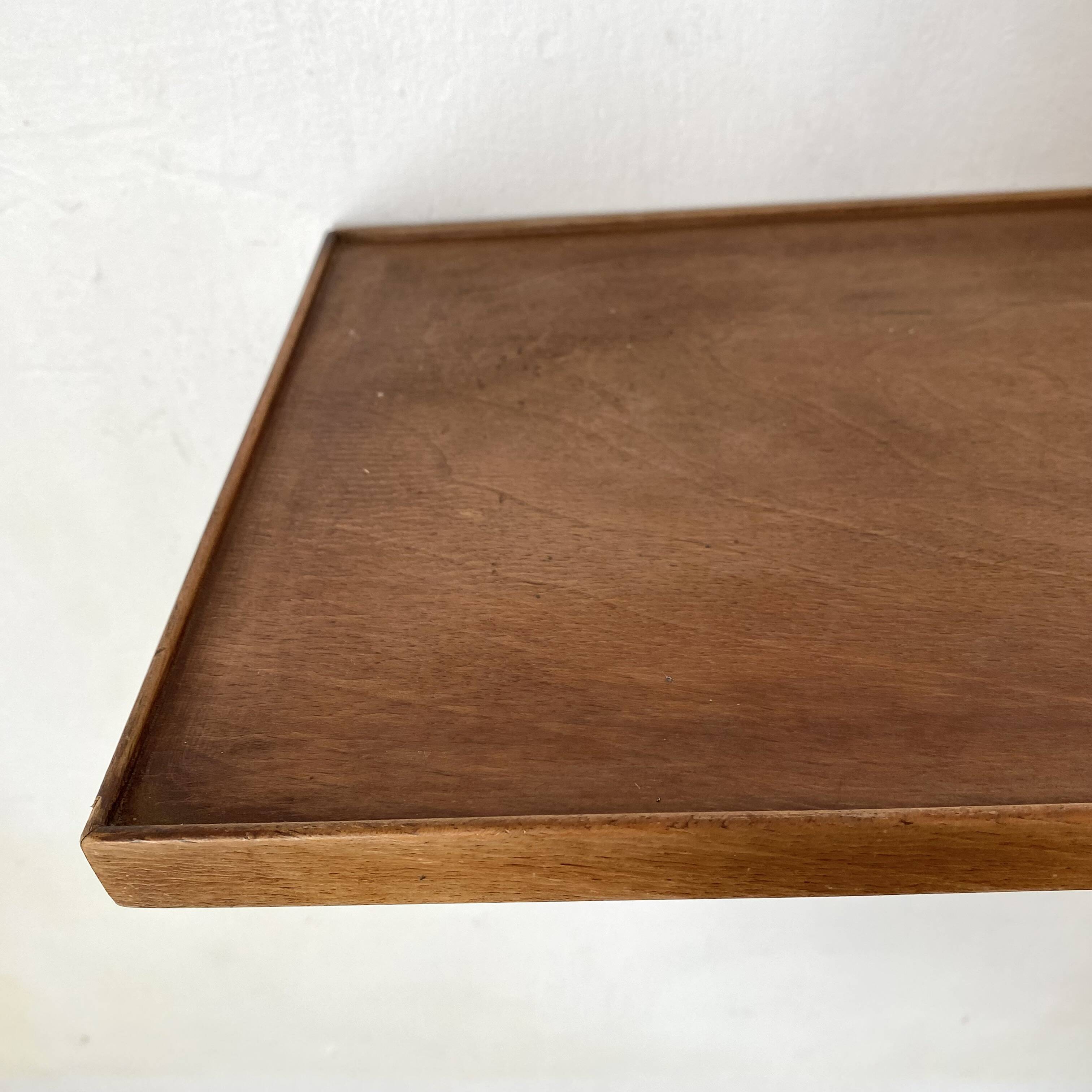 solid beech wood wall shelf