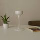 Vintage Scandinavian Ikea candlestick in Opaline.