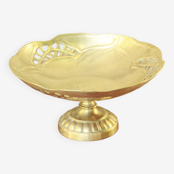 Old brass compote bowl