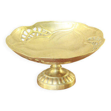 Old brass compote bowl
