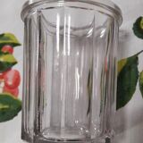 Thick glass jam jar