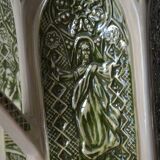 Decorative pitcher/sculpture in ceramic signed JMS