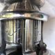 Vintage art deco cup in silver metal