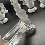 12 Baccarat crystal knife holders, Houdon model, 19th century.