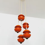 1970s Modernist cascading lamp by Klaus Hempel for Kaiser Leuchten