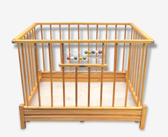 Lit Parc Bebe Kid Vintage En Bois Clair Et Son Boulier Pliable Selency Lit Parc Bebe Kid Vintage En Bois Clair Et Son Boulier Pliable Selency