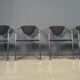 Vintage chrome dining chairs by Effezeta, 1970s - set of 4