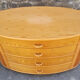 Commode bois, bambou et rotin, Cerda, vintage, années 80