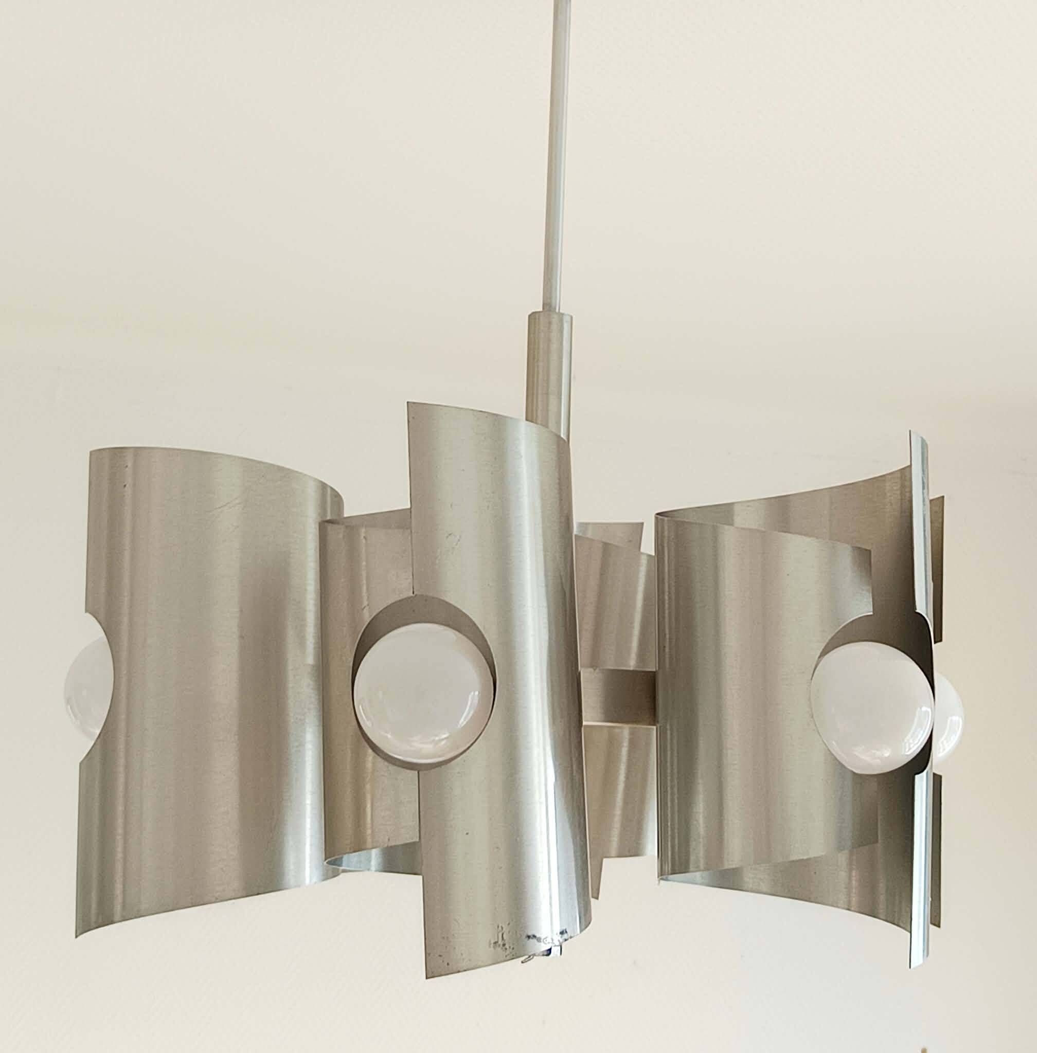 Lustre space age aluminium 1970 Polam Bielsko