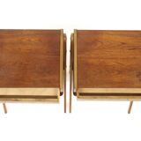 Set of 2 teak bedside tables, Sweden, 1960