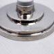 Pair of lucite and silver-plated metal candlesticks
