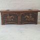 Artes de México Spanish colonial wood and iron carved painted coffer, 1940s