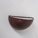 Pair of danish copper patinated wall lights