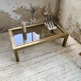 Table basse en laiton années 60